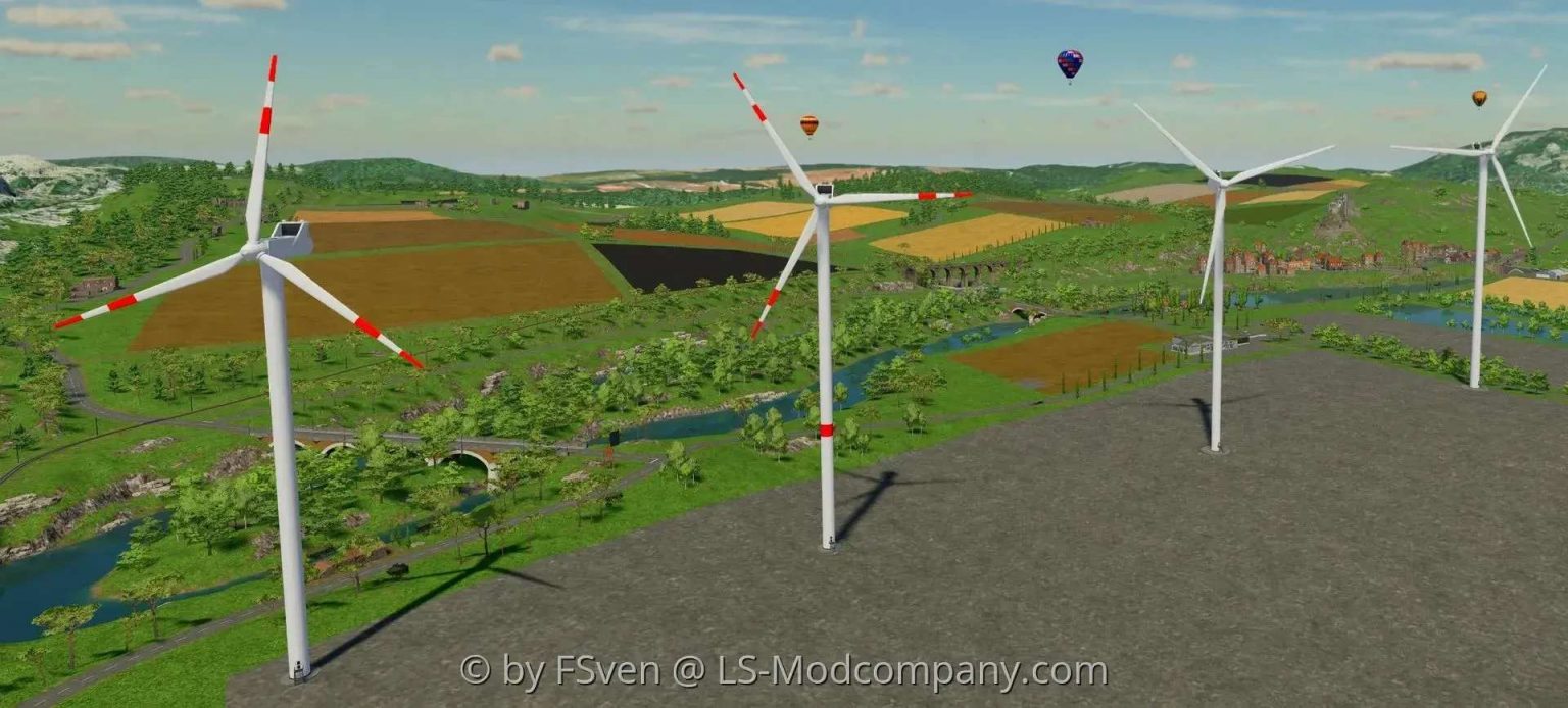 LS 22 Vestas 2MW Windturbines V1 2 0 0 Farming Simulator 2022 Mod LS