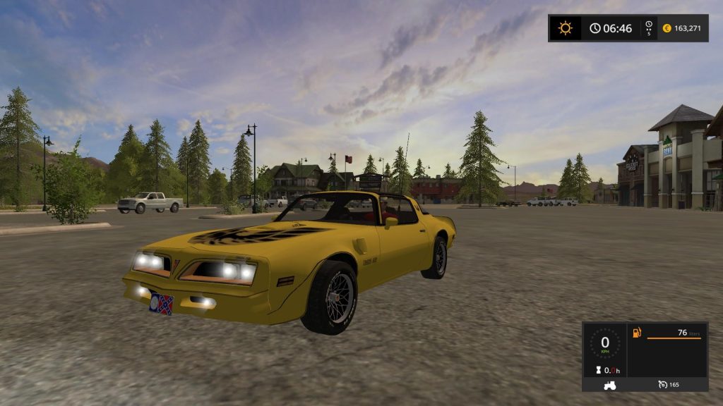 TRANS AM V1.0 Car - Farming Simulator 2022 mod, LS 2022 mod / FS 22 mod