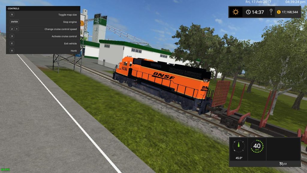 BSNF ORANGE TRAIN V1.0 for FS2017 - Farming Simulator 2022 mod, LS 2022 ...