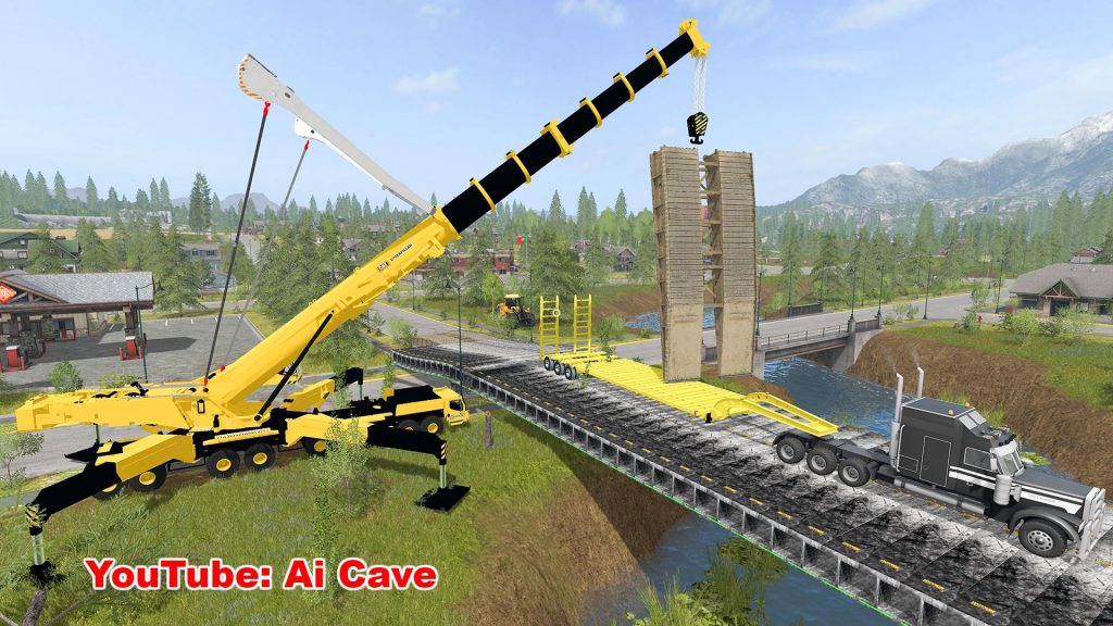 CATERPILLAR CRANE (LIEBHERR LTM) V2.0 LS2017 - Farming Simulator 2022 ...