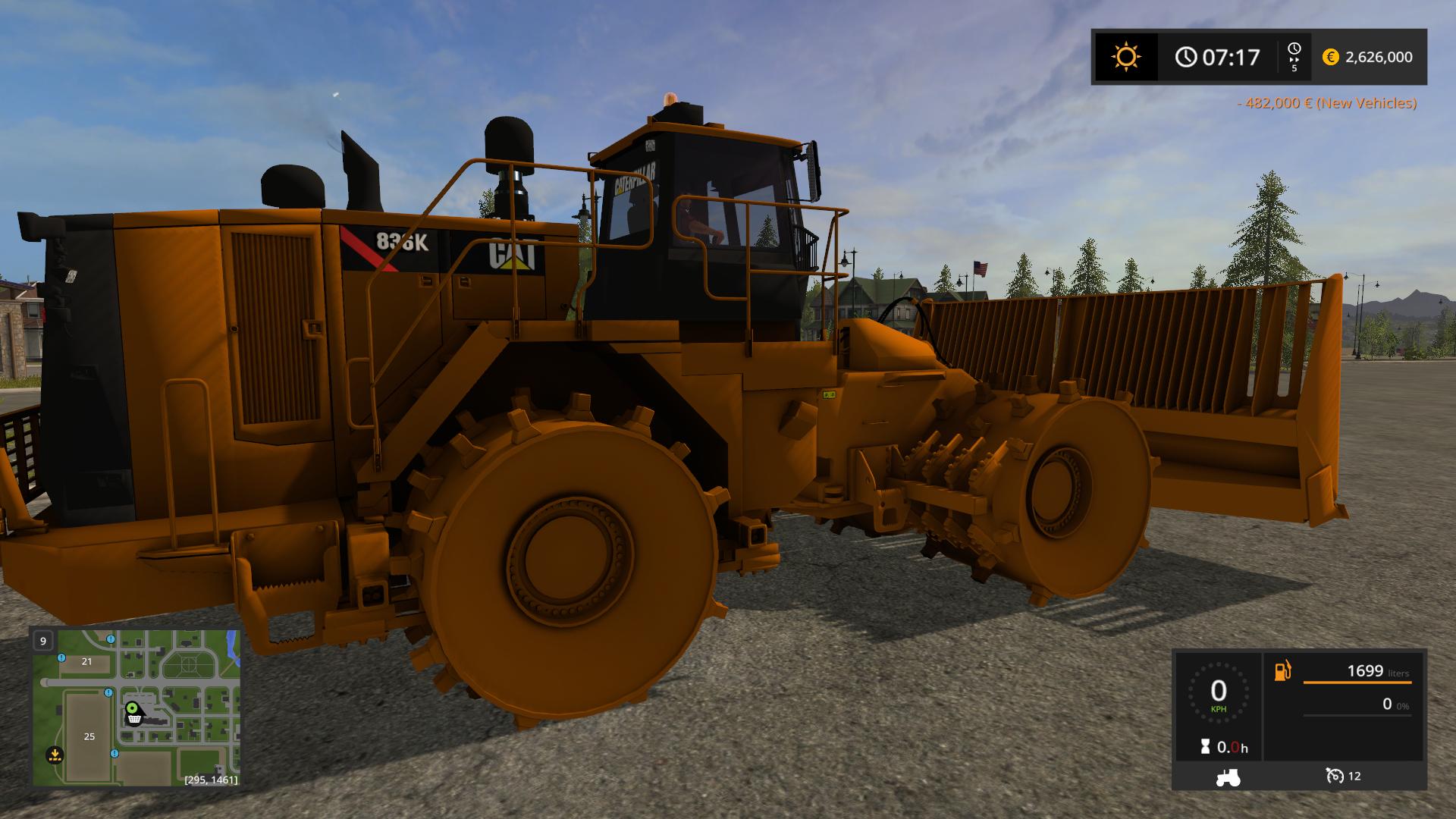 Caterpillar 836k V100 Ls17 Farming Simulator 2022 Mod Ls 2022 Mod Fs 22 Mod 9263