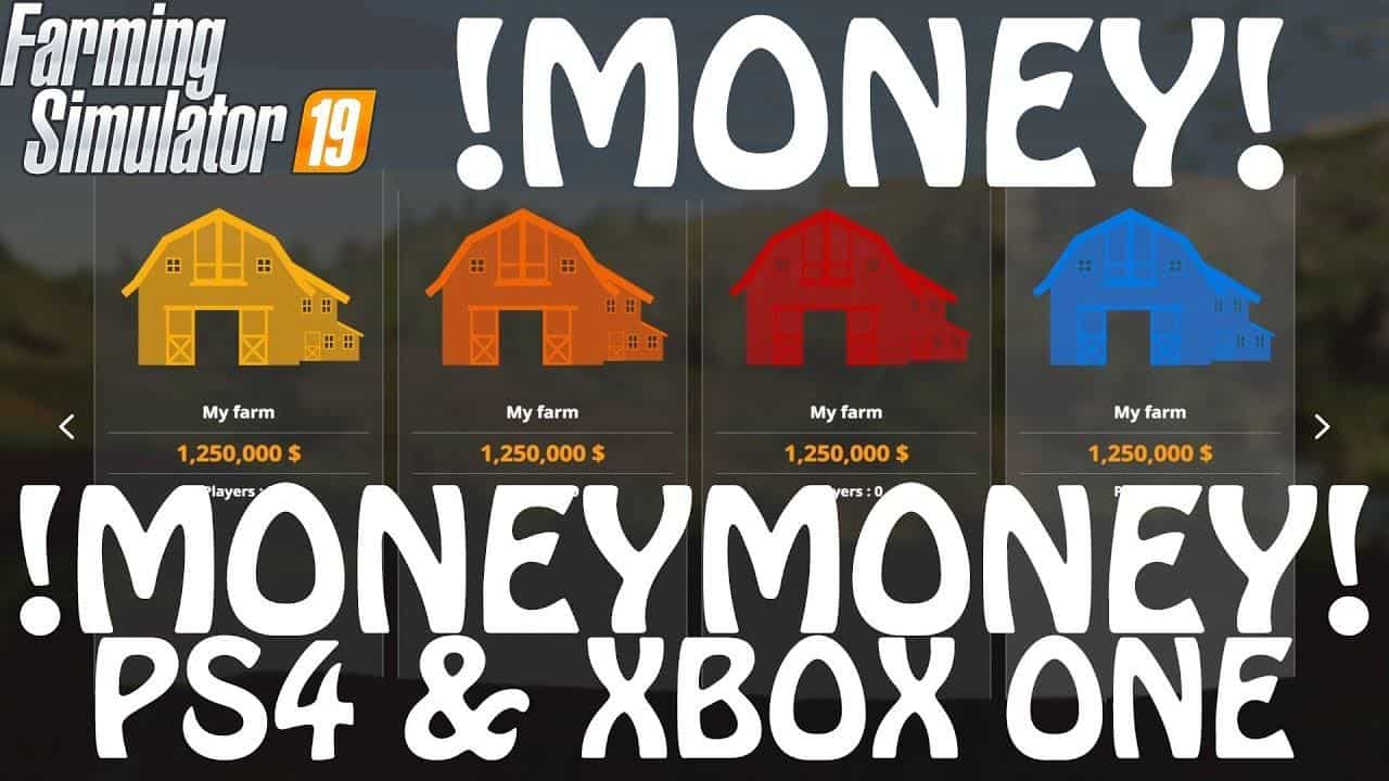 fs19 money mod xbox one