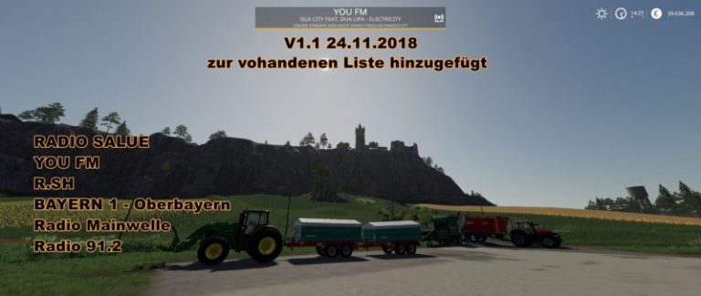 Radio Stream Germany V 1.2 for LS19 Farming Simulator