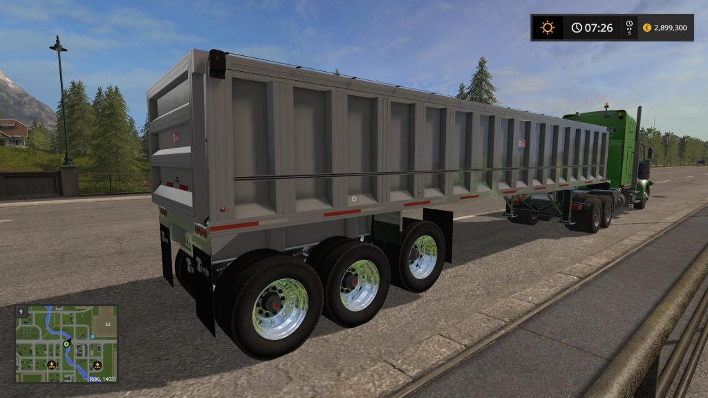 Trailer Travis Classic End-dump V1.0 Trailers - Farming Simulator 2022 