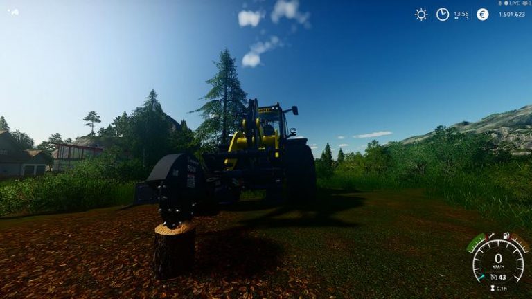farming simulator 19 tractors stump remover