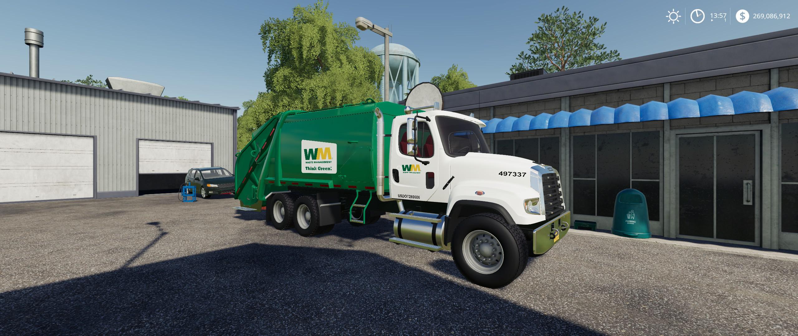 Freightliner F114sd Garbage Truck V1000 Fs19 Farming Simulator