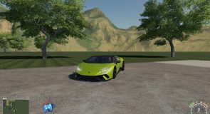 Lamborghini  Car - Farming Simulator 2022 mod, LS 2022 mod / FS 22 mod