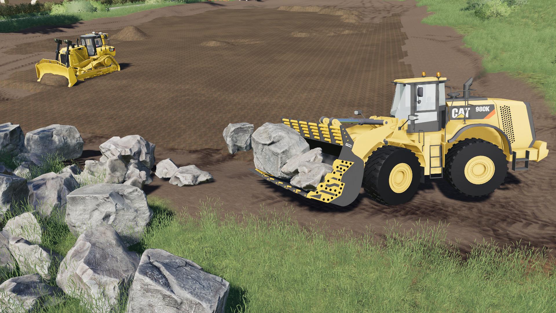 Mining Bucket For 980k Cat Loader V10 Fs2019 Farming Simulator 2022 Mod Ls 2022 Mod Fs 22 Mod 3192