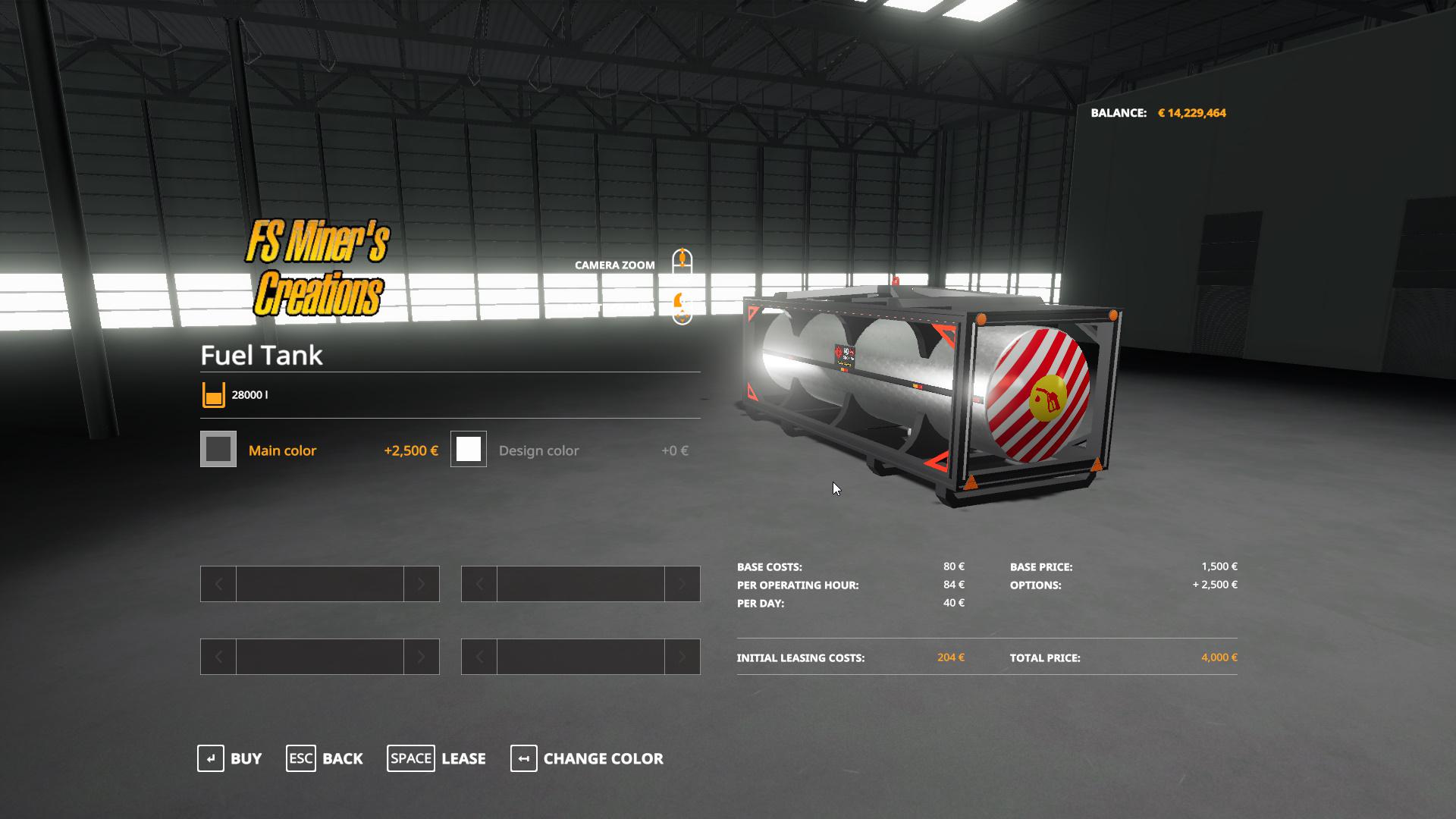 Динамичная 19. Fs19 Mods FUELTANK. Modular_car_2mod_fuel_Tank.