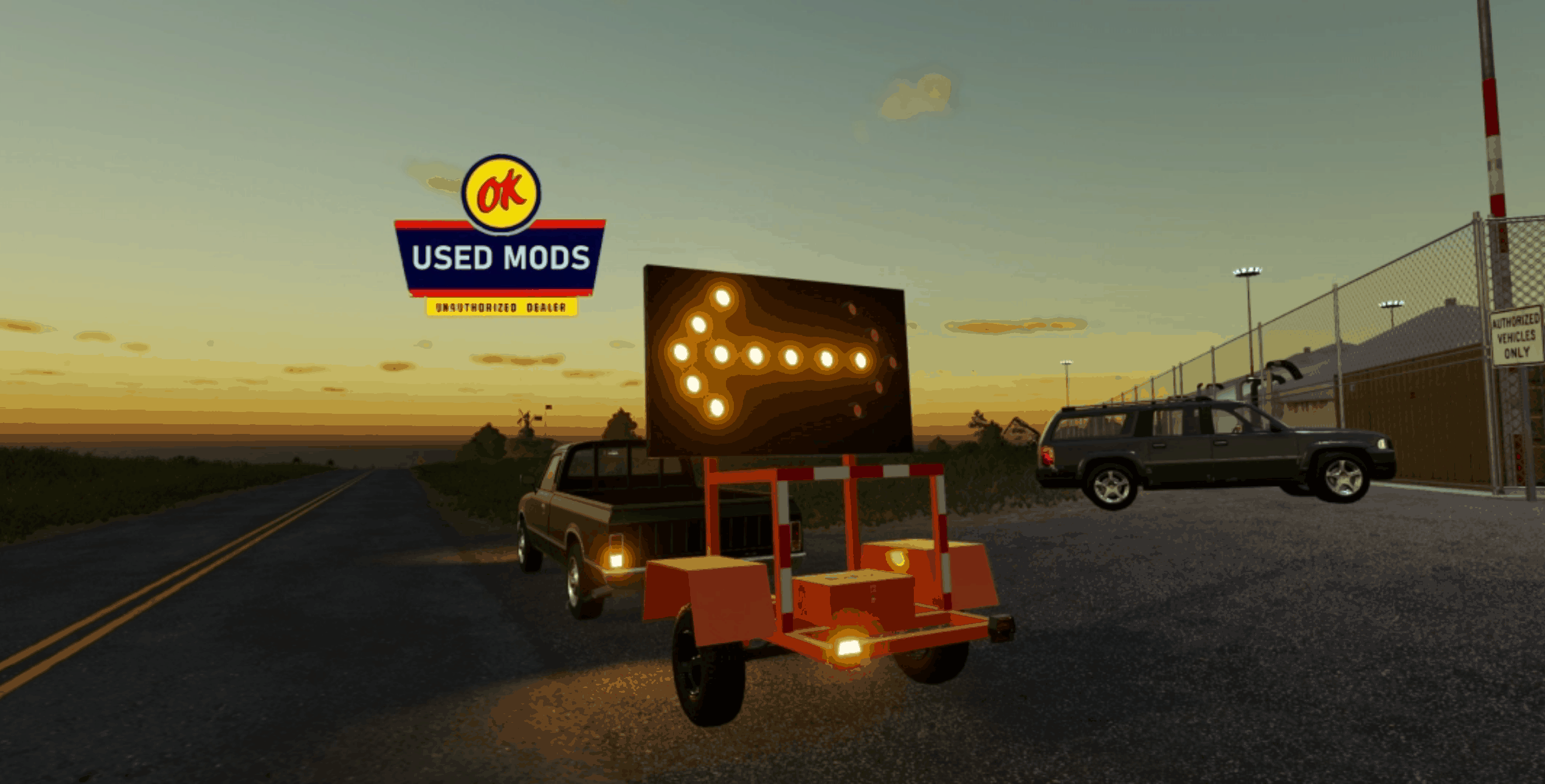 Construction Arrow Trailer Trailer Farming Simulator 2022 Mod Ls 2022 Mod Fs 22 Mod 0807