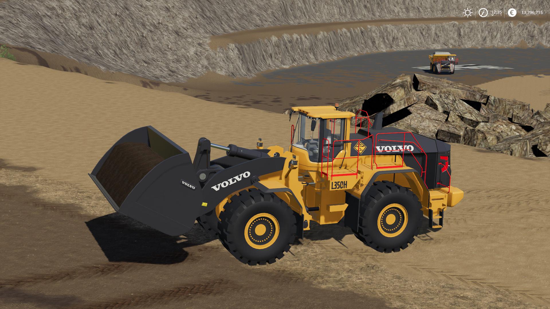 Volvo L 350h Mining Loader New Tools V11 For Fs2019 Farming Simulator 2022 Mod Ls 2022 Mod 0351