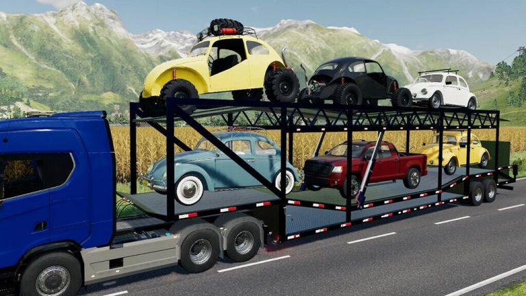 Car Transport Trailer V1001 For Fs 2019 Farming Simulator 2025 Mod Ls 2025 Mod Fs 25 Mod 5706