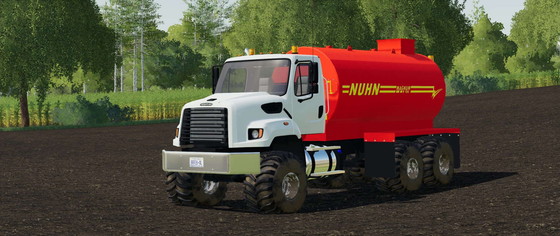 Freightliner 108sd With Nuhn Magnum 4000 Liquid Manure Spreader V10 Fs 19 Farming Simulator 9612