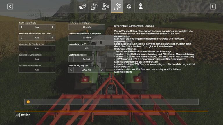 farming simulator 19 vehicle controls