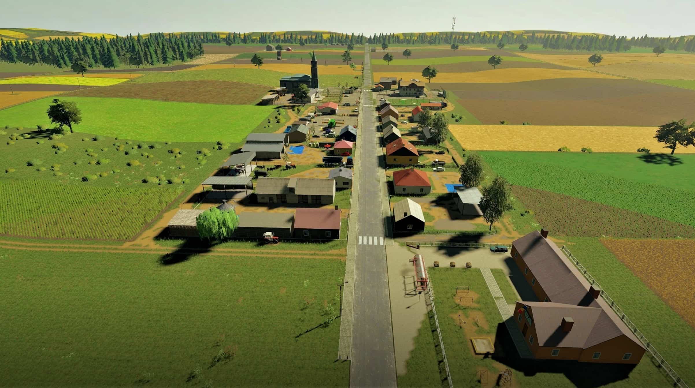 Центральной ферме 1. Roza Map v1.0 fs19.