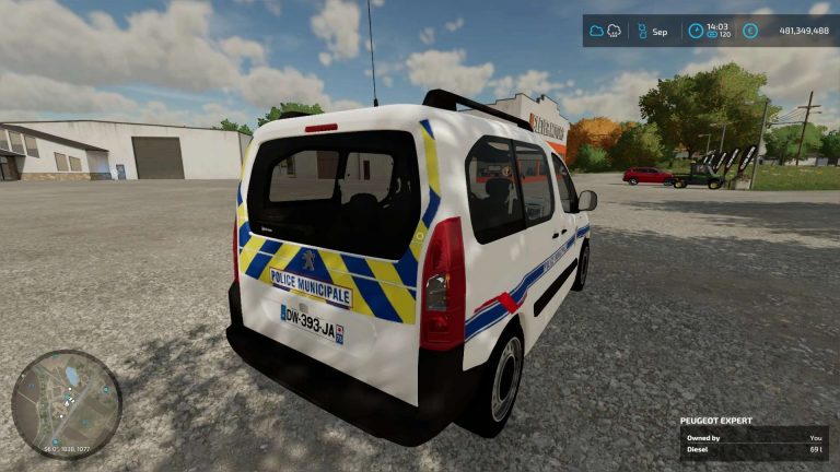 LS 22 PEUGEOT PARTNER POLICE MUNICIPALE v1.0.0.0 - Farming Simulator ...