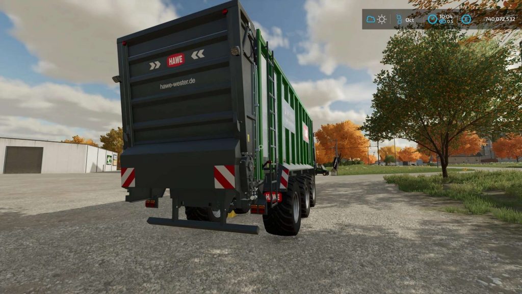 LS 22 Hawe 250000 litre auger wagon v1.0.0.0 - Farming Simulator 2025 ...